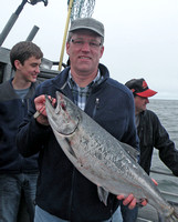 Son With Chinook Salmon