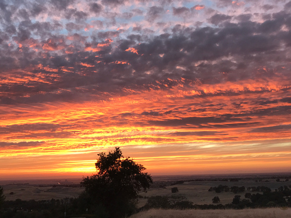 Sunset Over Sacramento Valley, CA