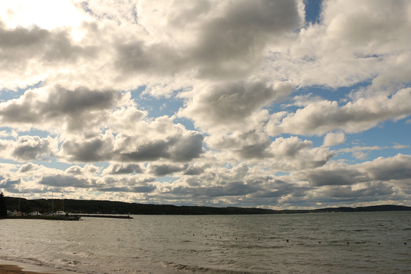 Clouds Over Lake Charlevoix From Boyne City, MI